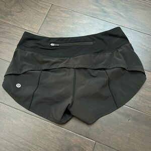 Lululemon Speed Up Black Shorts 2.5 Inch
